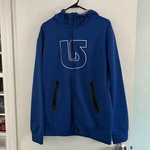 Burton men’s medium zip-up sweatshirt.